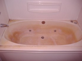 Acrylic Bathtub Refinishing Before